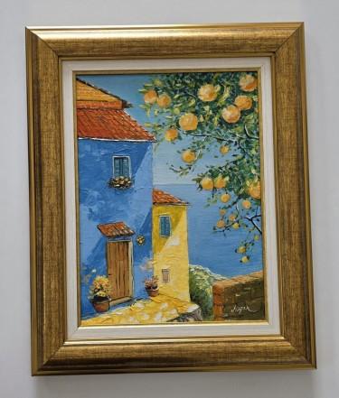 Oil on canvas - Sunny corner, beautiful by Dusko Dule