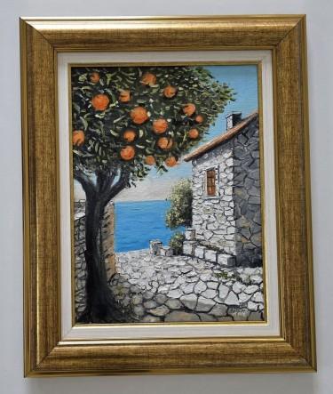 Oil on canvas - Mediterranean Day, beautiful by Dusko Dule