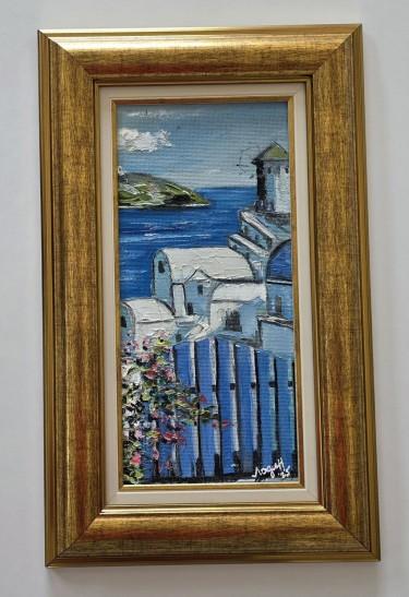 Oil on hardboard - Greek Morning, a beautiful picture by Dusko Dule