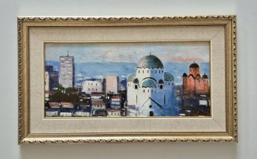 Ulje na platnu - Beograd na dlanu, prelepa slika by Dusko Dule