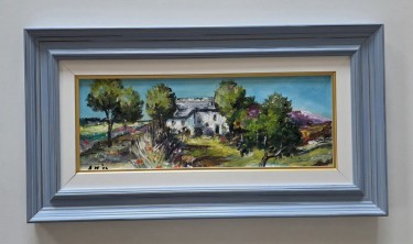 Oil on canvas - Mediterranean oasis by Dusko Dule