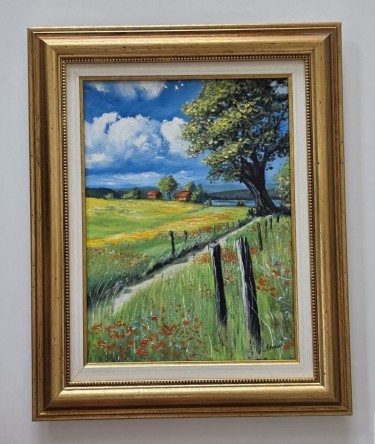 Oil on canvas - Summer Peace, a beautiful painting by Dusko Dule