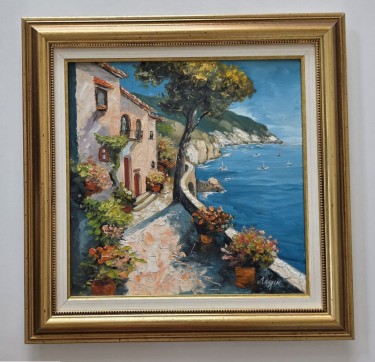 Oil on canvas - In the spirit of the Mediterranean by Dusko Dule