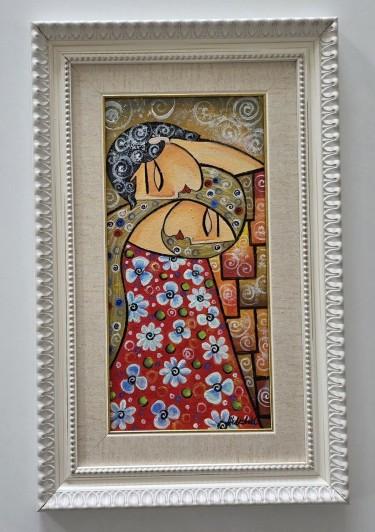 Oil on canvas - Spring hug, beautiful by Dusko Dule