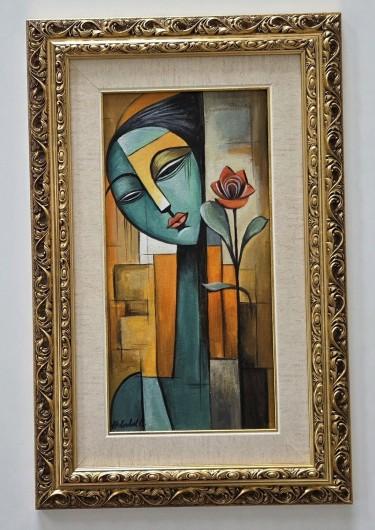 Oil on canvas - Thoughtfulness, a beautiful painting by Dusko Dule