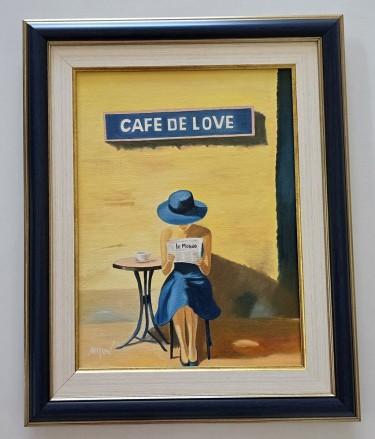 Oil on canvas - A moment for yourself, a beautiful painting by Dusko Dule