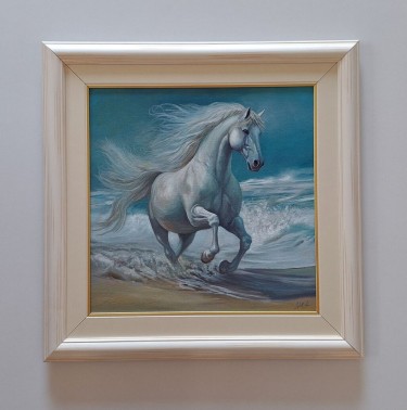 Oil on canvas - Horse Pegasus, beautiful picture