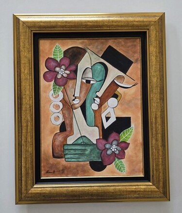 Lady and Gentleman - acrylic on canvas - Beautiful by Dusko Dule
