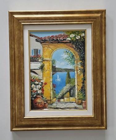 Oil on canvas - Sunny Mediterranean, beautiful by Dusko Dule