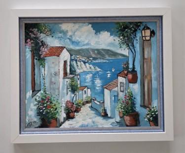 Oil on masonite - Summer, a beautiful painting by Dusko Dule