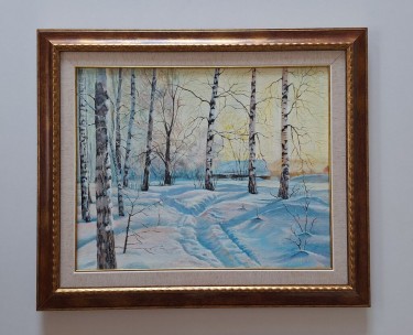 Oil on canvas - Winter dream, beautiful painting