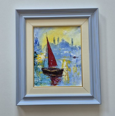 Oil on canvas - Gentle colors of the sea, beautiful by Dusko Dule