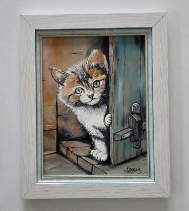 Oil on Masonite - Inquisitive Gaze by Dusko Dule