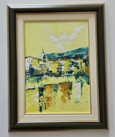 Oil on canvas - Sunny City, a beautiful painting by Dusko Dule