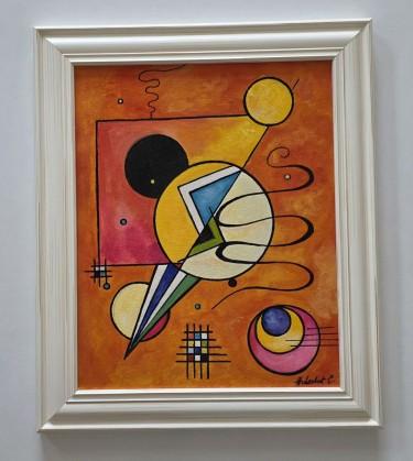 Oil on canvas - Abstraction 5, a beautiful painting by Dusko Dule