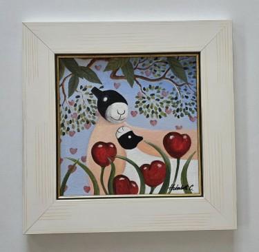 Oil on canvas - The Garden of Love by Dusko Dule