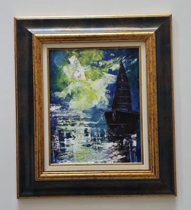 Oil on canvas - Guardian of the moonlight, beautiful by Dusko Dule