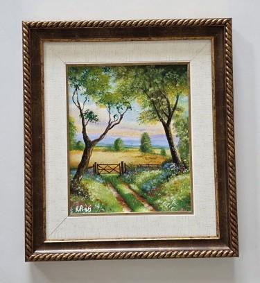 Oil on masonite - The Serenity of Nature, absolutely beautiful by Dusko Dule
