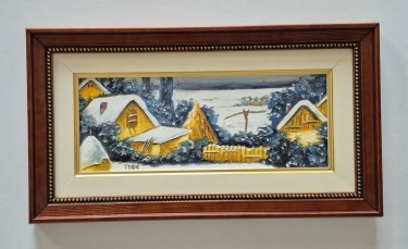 Ulje na lesonitu - Moj salas, prelepa slika by Dusko Dule