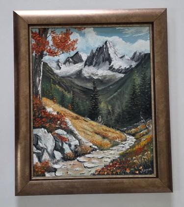 Oil on canvas - Mountain trail by Dusko Dule