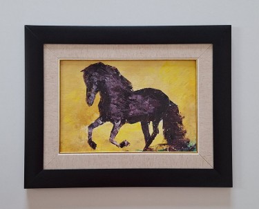 Oil on canvas - Horse Vranac, beautiful picture!