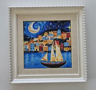 Image - Moonlight Watch, acrylic on canvas by Dusko Dule