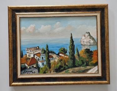 Oil on canvas - Mediterranean postcard by Dusko Dule