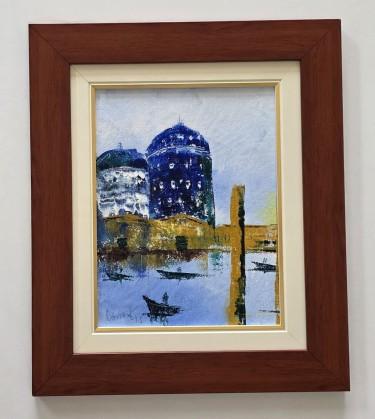 Oil on canvas - City on the Water by Dusko Dule