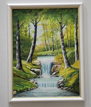Oil on canvas - Green peace by Dusko Dule