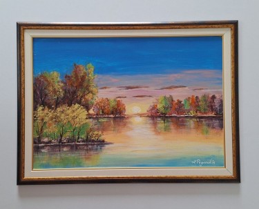 Oil on hardboard - Natural oasis, picture number two