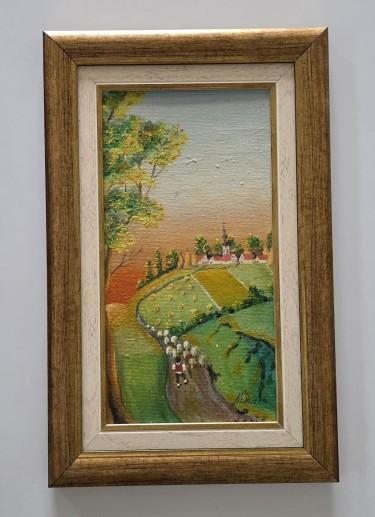Oil on Masonite - Path to Home by Dusko Dule