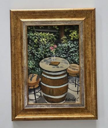 Oil on canvas - A small paradise in the shade by Dusko Dule