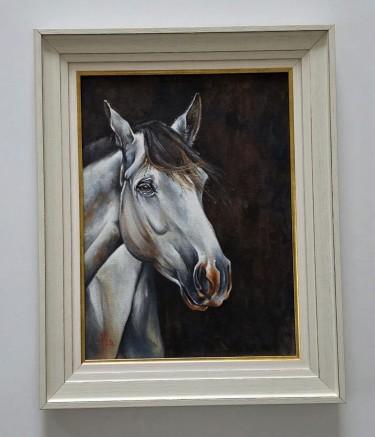 Oil on canvas - The Horse Orion, a beautiful painting by Dusko Dule