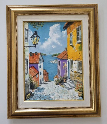 Oil on canvas - Tenderness of the Mediterranean by Dusko Dule