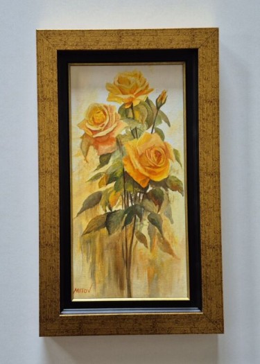 Oil on canvas - The smell of roses, beautiful painting by Dusko Dule