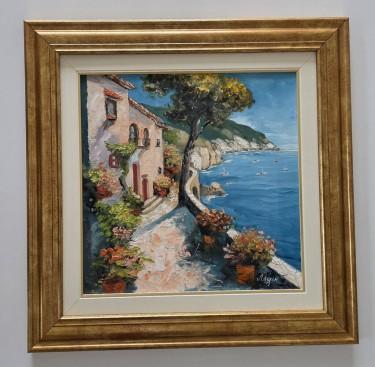 Oil on canvas - Dream Coast, a beautiful painting by Dusko Dule