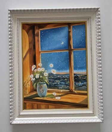 Oil on canvas - A moment of peace, beautiful by Dusko Dule