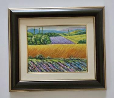 Oil on canvas - Golden Fields, a beautiful painting by Dusko Dule