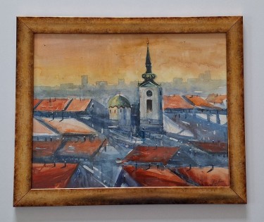 Image - City, watercolor technique