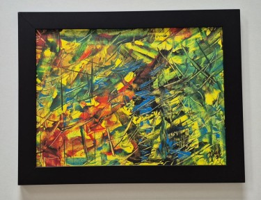 Painting - Abstraction 20, acrylic on canvas by Dusko Dule