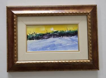 Oil on canvas - The Edge of Day, miniature by Dusko Dule