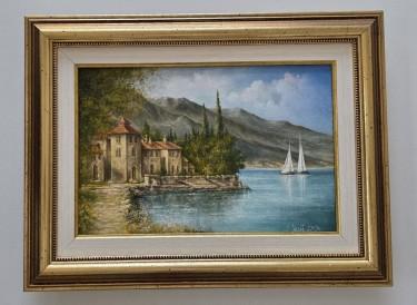 Oil on canvas - In the Bay of Memories, beautiful by Dusko Dule