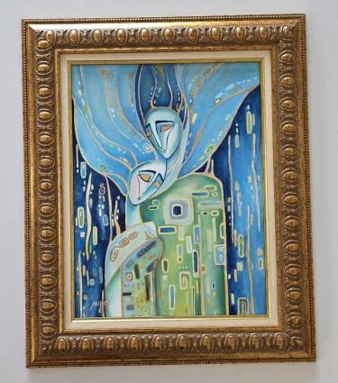 Oil on canvas - Golden threads, a beautiful painting by Dusko Dule