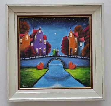 Painting - City of Dreams, acrylic on canvas by Dusko Dule