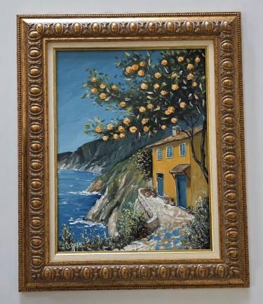 Oil on canvas - Mediterranean oasis, beautiful by Dusko Dule