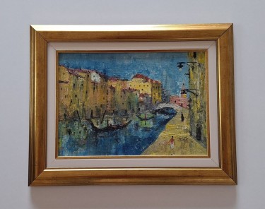 Oil on hardboard - Old Venice, beautiful