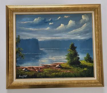 Oil on canvas - Under the Clouds 2, a beautiful painting by Dusko Dule