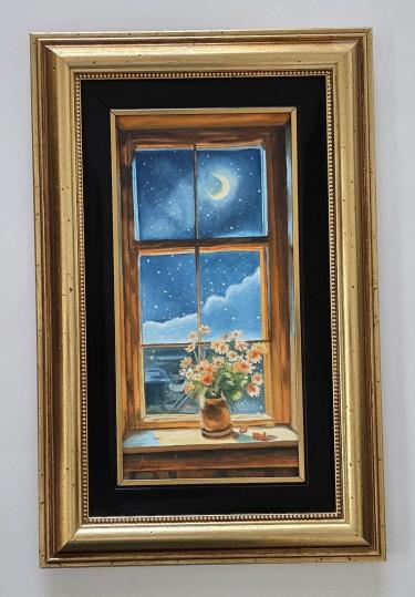 Oil on canvas - When night blossoms, beautiful by Dusko Dule