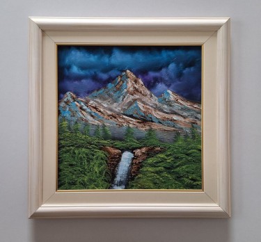 Oil on canvas - Mountain 12, beautiful painting!