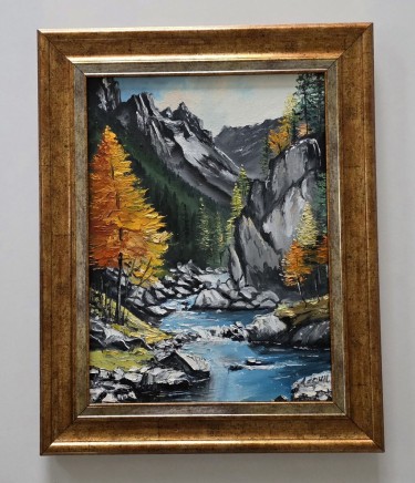 Oil on canvas - Autumn, painting nine by Dusko Dule